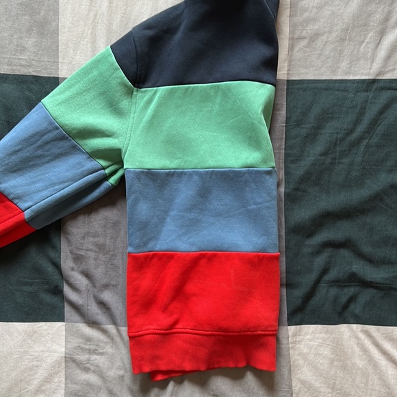Tommy Jeans 1/4 Zip Sweater (Green/Blue/Red) - Men’s M - Picture 8 of 9